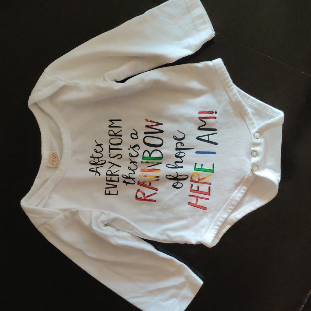 Free with purchase Rainbow Baby Onsie